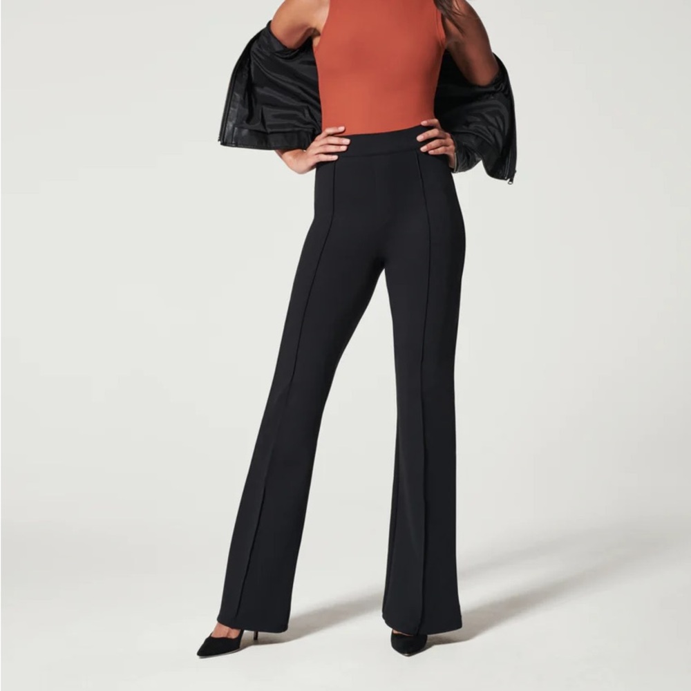 Spanx NWOT The Perfect Pant, High Rise Flare M Medium Black
